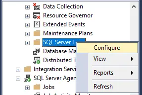 Configure server SQL Server Error Logs – DataSteve